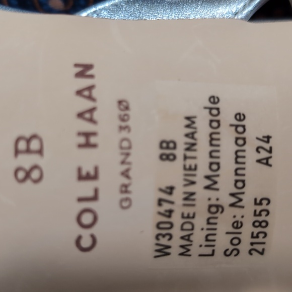 Cole Haan Women's Silver Strappy Sandals - Picture 5 of 6